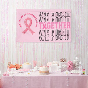 Lona Cinta rosa Sensibilización sobre los senos Valient