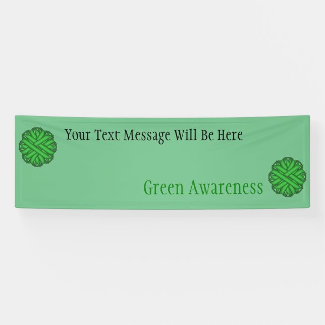 Lona Cinta verde de flores por Kenneth Yoncich (Horizontal)