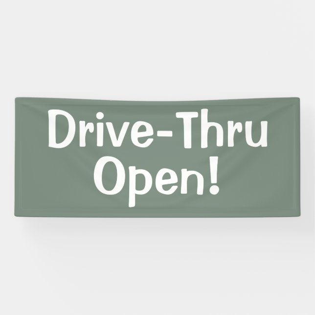 Lona ¡Circuito Abierto! Banner comercial (Horizontal)