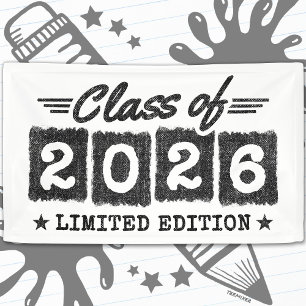 Lona Cita de graduación de edición limitada de la clase