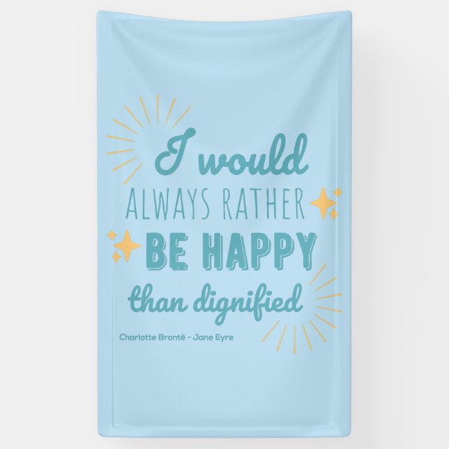 Lona Cita Jane Eyre I - Edición Azul (Vertical)