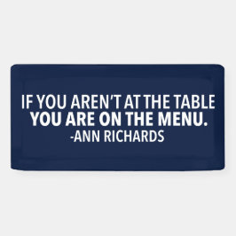 Lona Cita política motivacional de Ann Richards Blue