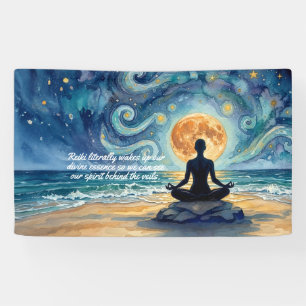 Lona Citas de Yoga Meditación Cielo Nocturno Estrellado
