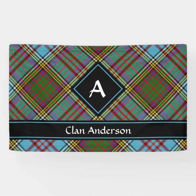 Lona Clan Anderson Tartan Banner (Horizontal)
