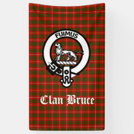 Lona Clan Bruce Escudo Badge & Tartan Personalizado
