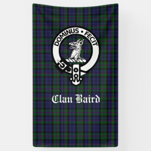 Lona Clan escocés Baird Tartan Plaid Vertical