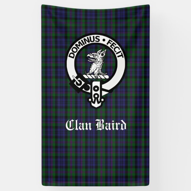 Lona Clan escocés Baird Tartan Plaid Vertical (Vertical)