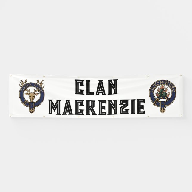 Lona Clan Mackenzie Highland Games Tent Banner (Horizontal)