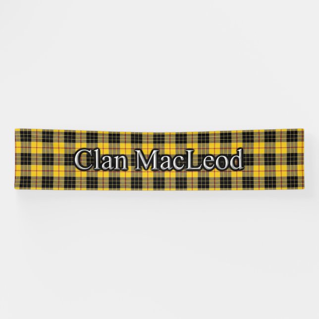 Lona Clan MacLeod del festival del escocés del tartán (Horizontal)