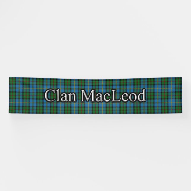 Lona Clan MacLeod del festival del escocés del tartán (Horizontal)
