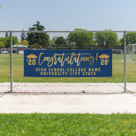 Lona CLASE DE 2022 Ceremonia de graduación de la escuel