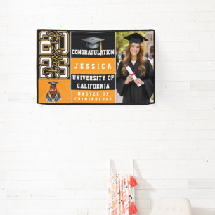Lona Clase de 2025 Graduación Personalizada