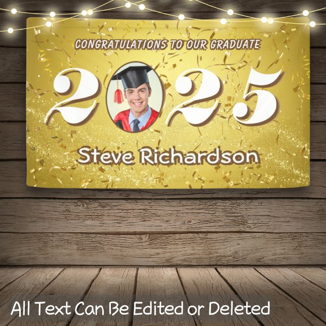 Lona Clase de 2025 Personalizado Purpurina de Confetti  (Subido por el creador)