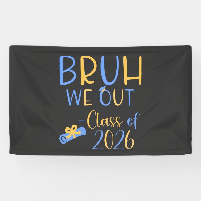 Lona Clase de 2026 Bruh nos vamos (Horizontal)