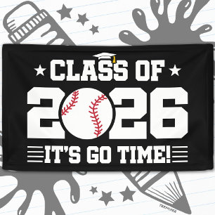 Lona Clase de 2026 Cita de Graduación de Fútbol Es Hora
