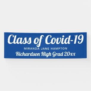 Lona Clase de Banner de Graduación de Color Covid-19 Pe