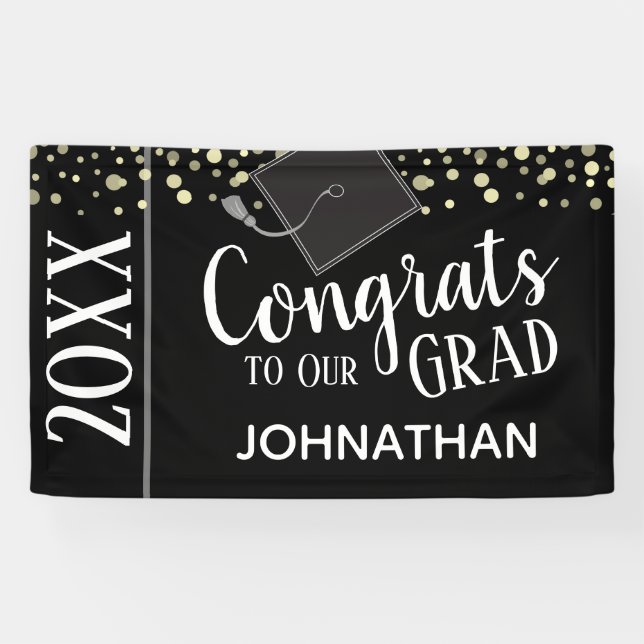 Lona Clase de banner del partido de graduación 2021 (Horizontal)