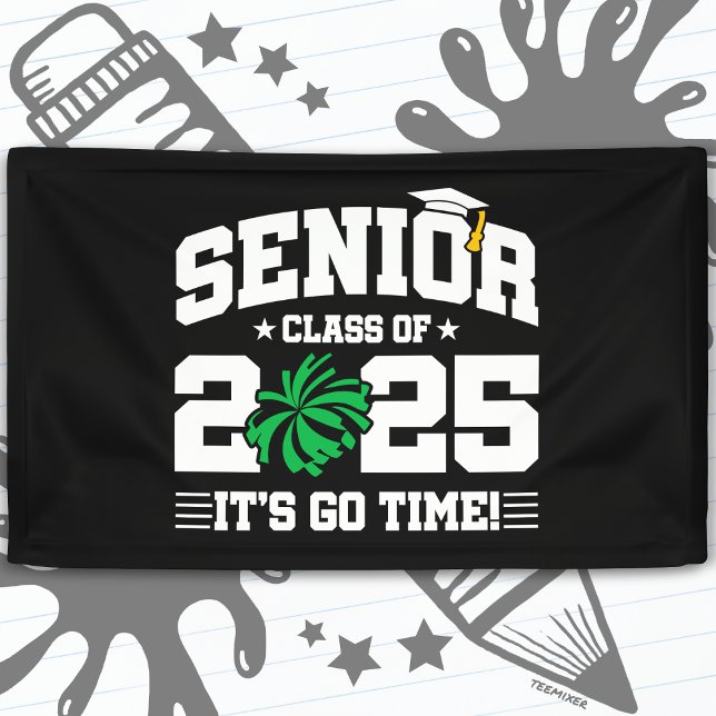 Lona Clase de Graduación de 2025 Cheerhead Cheer Senior (Subido por el creador)