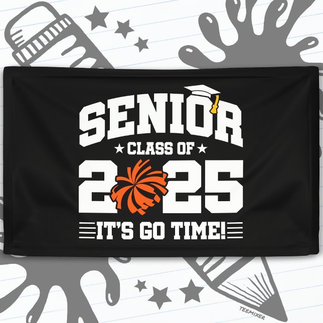 Lona Clase de Graduación de 2025 Cheerhead Cheer Senior (Subido por el creador)