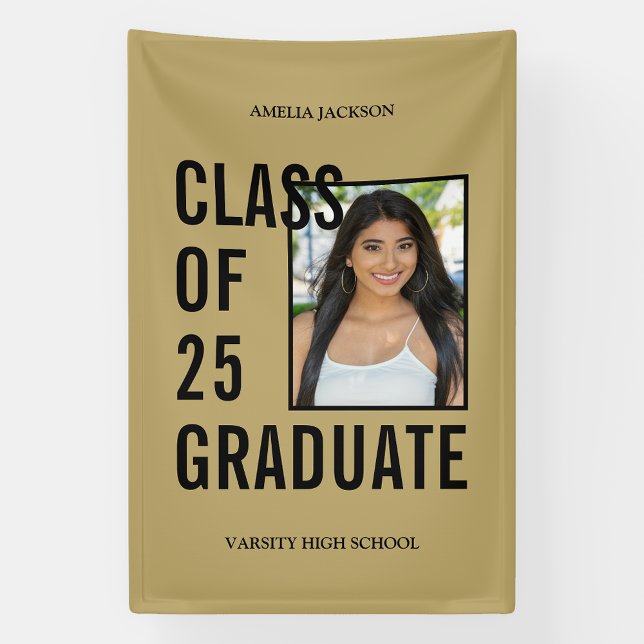 Lona Clase De Graduación De Oro 2025 (Subido por el creador)