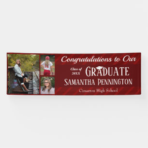 Lona Clase de graduación del Collage de fotos 2022