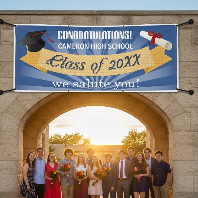 Lona Clase de graduados de secundaria (Subido por el creador)
