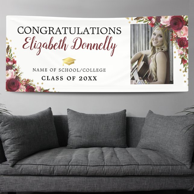 Lona Clase de la foto de graduación de oro de Borgoña d (Subido por el creador)