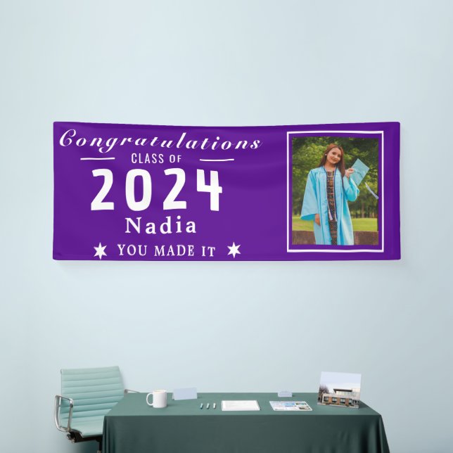 Lona Clase Graduada De Foto Personalizada (Feria)