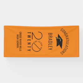 Lona CLASE Moderna DE 20XX Puerta De Graduación Naranja