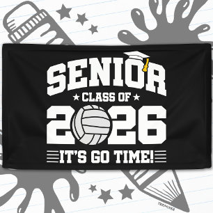 Lona Clase superior de 2026 ¡Es hora de ir! Voleibol Gr