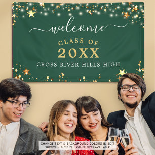 Lona Clases Reunión Bienvenida Oscuras Estrellas de Oro