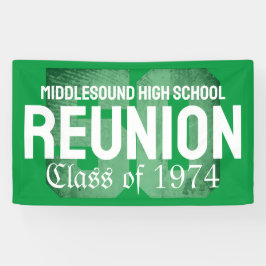 Lona Clásica audaz clase de reunión de 50 años de secun