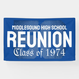 Lona Clásica audaz clase de reunión de 50 años de secun