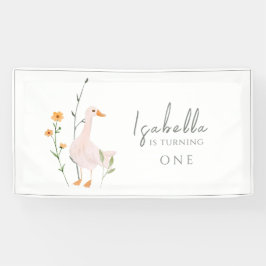 Lona Clásico de Minimalismo de cumpleaños del festival 