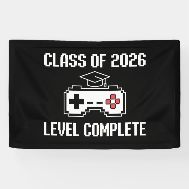 Lona Class Of 2026 Level Complete Gaming Graduation (Horizontal)