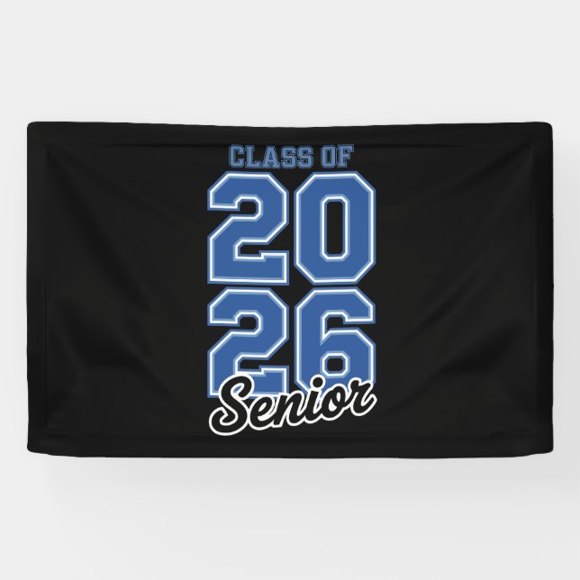 Lona Class Of 2026 Senior Blue Graduation Graduate (Horizontal)