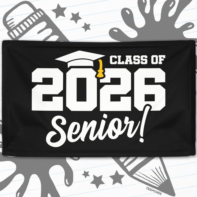 Lona Class of 2026 Senior Varsity Graduation Fun Quote (Subido por el creador)