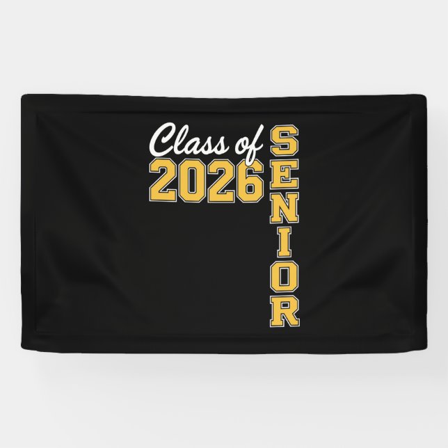 Lona Class Of 2026 Senior Yellow Graduation Graduate (Horizontal)