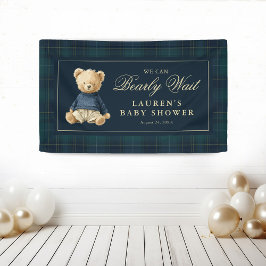 Lona Classic Tartan Polo Bear Baby Shower