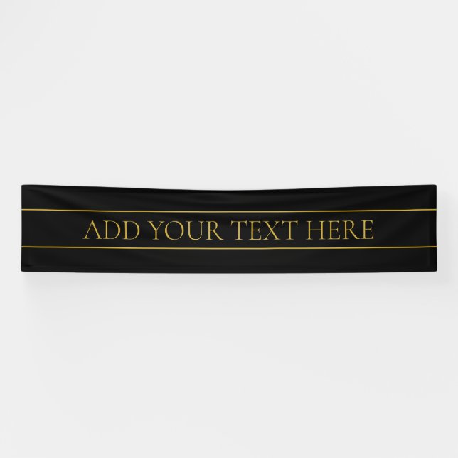 Lona Classy Personalizable Gold Text & Lines (Horizontal)