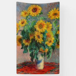 Lona Claude Monet - Bouquet de girasoles