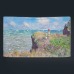 Lona Claude Monet - Camino acantilado en Pourville<br><div class="desc">Camino acantilado en Pourville / Promenade sur la falaise,  Pourville - Claude Monet,  1882</div>