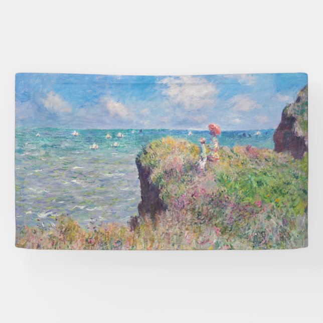 Lona Claude Monet - Camino acantilado en Pourville (Horizontal)