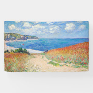 Lona Claude Monet - Camino en campos de trigo en Pourvi