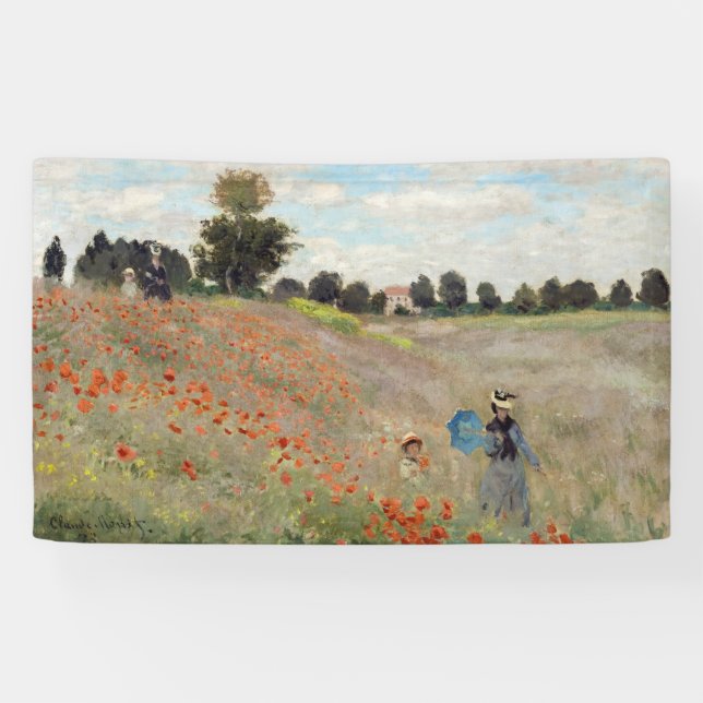 Lona Claude Monet - Campo de amapola (Horizontal)