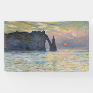 Lona Claude Monet - El Acantilado, Etretat, Puesta de s