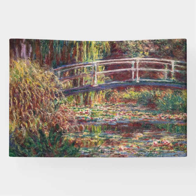 Lona Claude Monet - estanque de Lily del Agua, Armonía  (Horizontal)