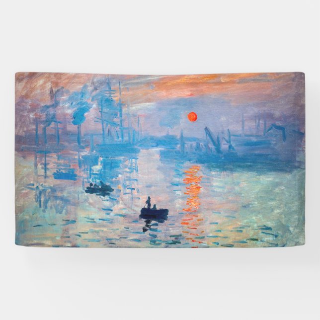 Lona Claude Monet - Impresión, amanecer (Horizontal)