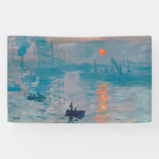 Lona Claude Monet Impresión Amanecer Francés (Horizontal)