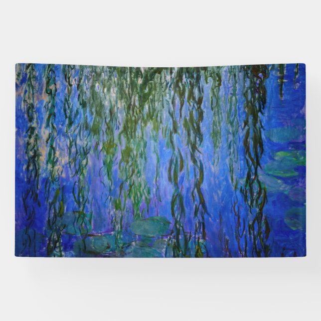 Lona Claude Monet - Lilis de agua con sauce lloroso (Horizontal)